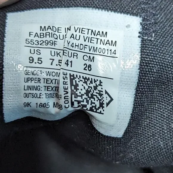 Converse Women's Multicolor Limited Edition Digital Floral Sneaker Size 9.5 - Picture 5 of 6